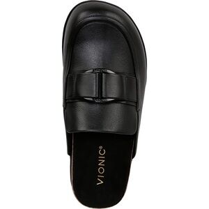 Vionic Black Leather Jordan Mule/Clog Shoes 8.5